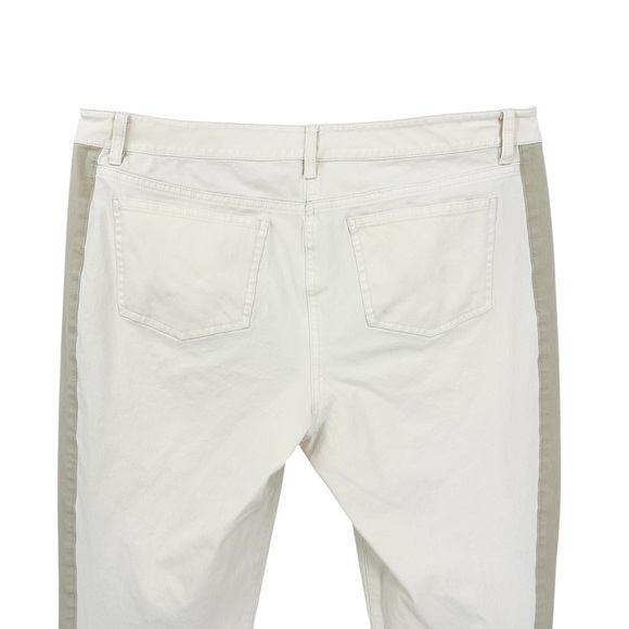 EILEEN FISHER Pants Side Stripe Slim Ankle Organic Cotton - Picture 5 of 7